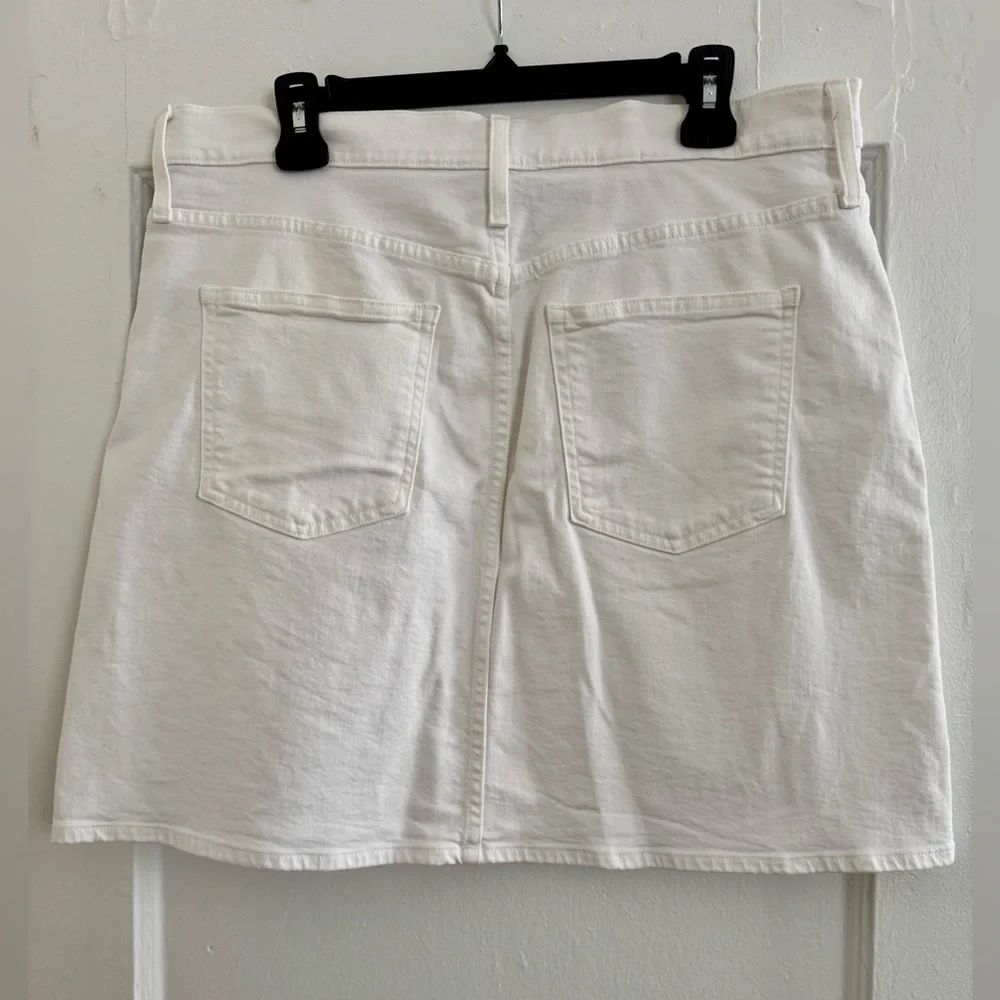 J Crew Denim mini skirt in white Size 32 - Picture 4 of 4